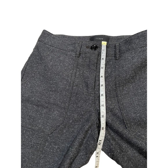 J.Crew Stretch Pant Women's Size 2 Gray Charcoal Ankle Zip Mid-Rise Cotton Blend - Picture 5 of 10